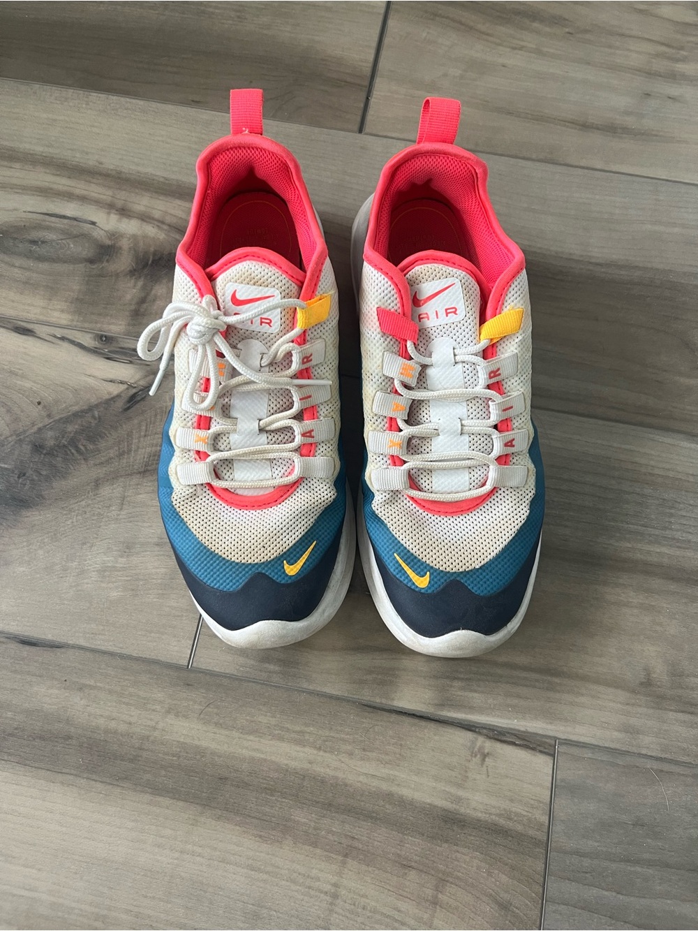 Nike Kids Multicolor Athletic Sneakers - White, Blue, Pink, Yellow